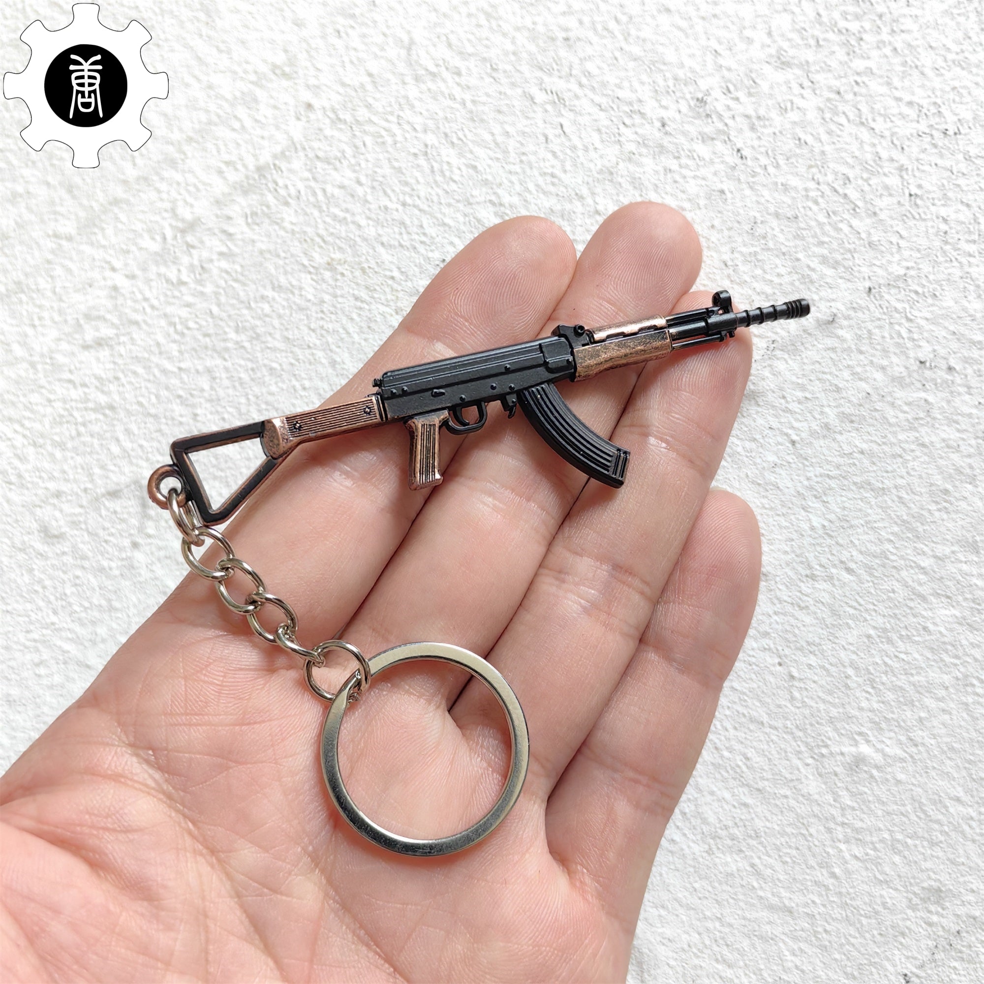 Tiny China Type 81-1 Assault Rifle Model Metal Keychain
