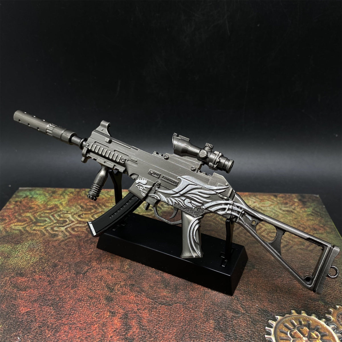 Mini Réplique Métal SMG UMP-45 – 14 cm