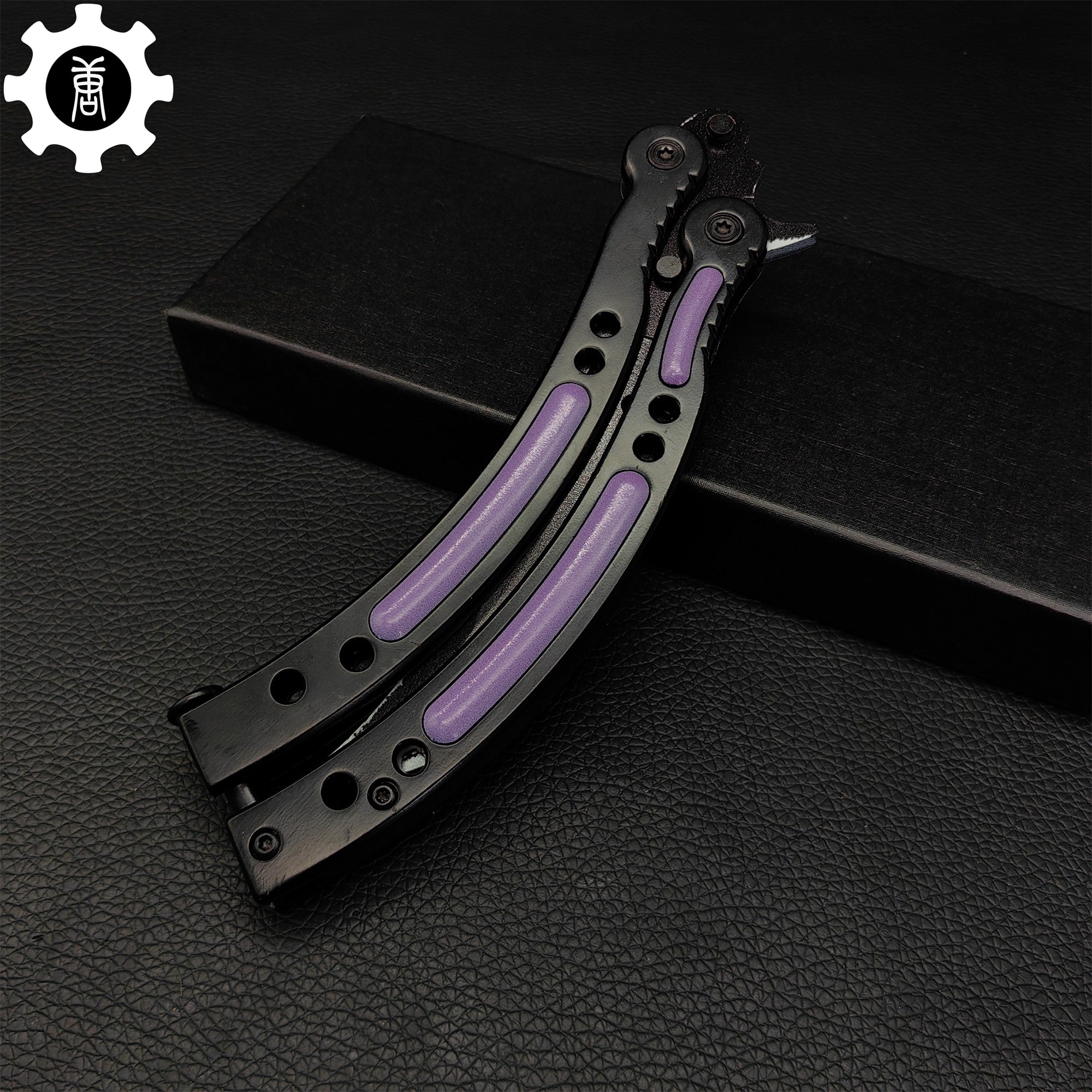 Ultraviolet Balisong Stainless Steel Game Butterfly Knife 