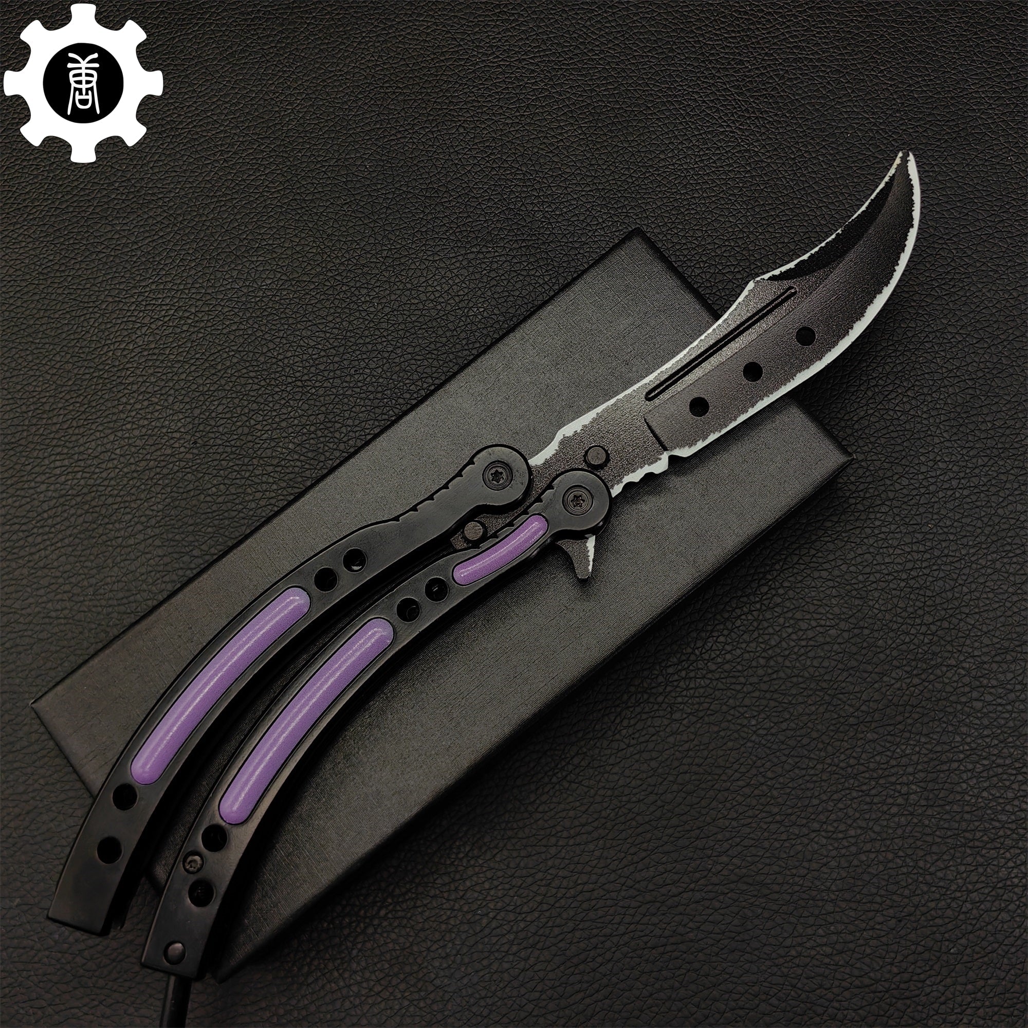 Ultraviolet Balisong Stainless Steel Game Butterfly Knife 