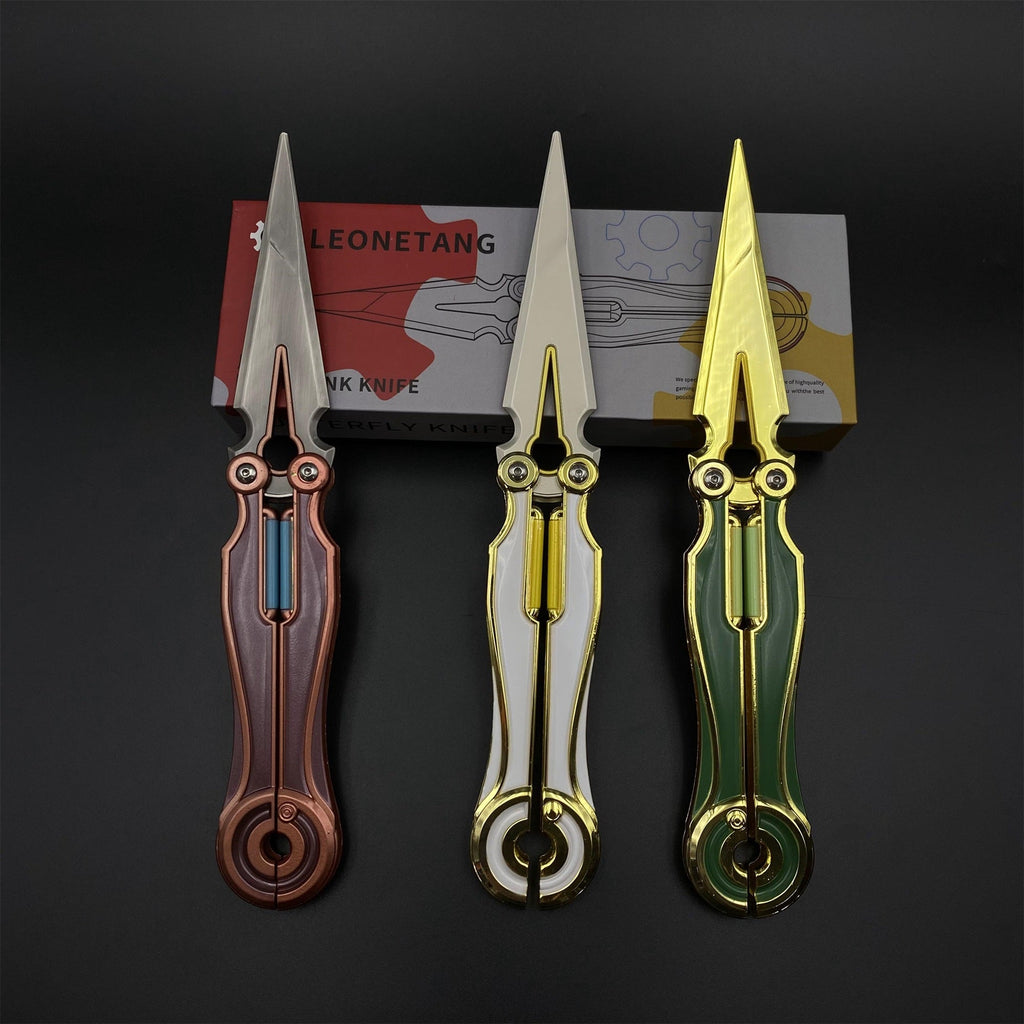 Metal Magepunk 3.0 Sparkswitch Knife Dull Blade Replica For Display