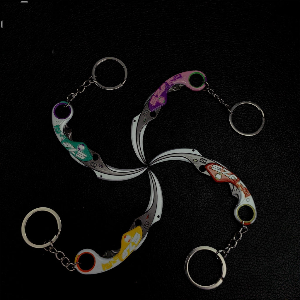 Metal Velocity Karambit Tiny Keychain Pendant