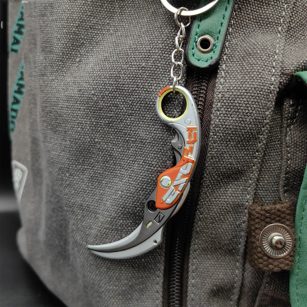 Metal Velocity Karambit Tiny Keychain Pendant