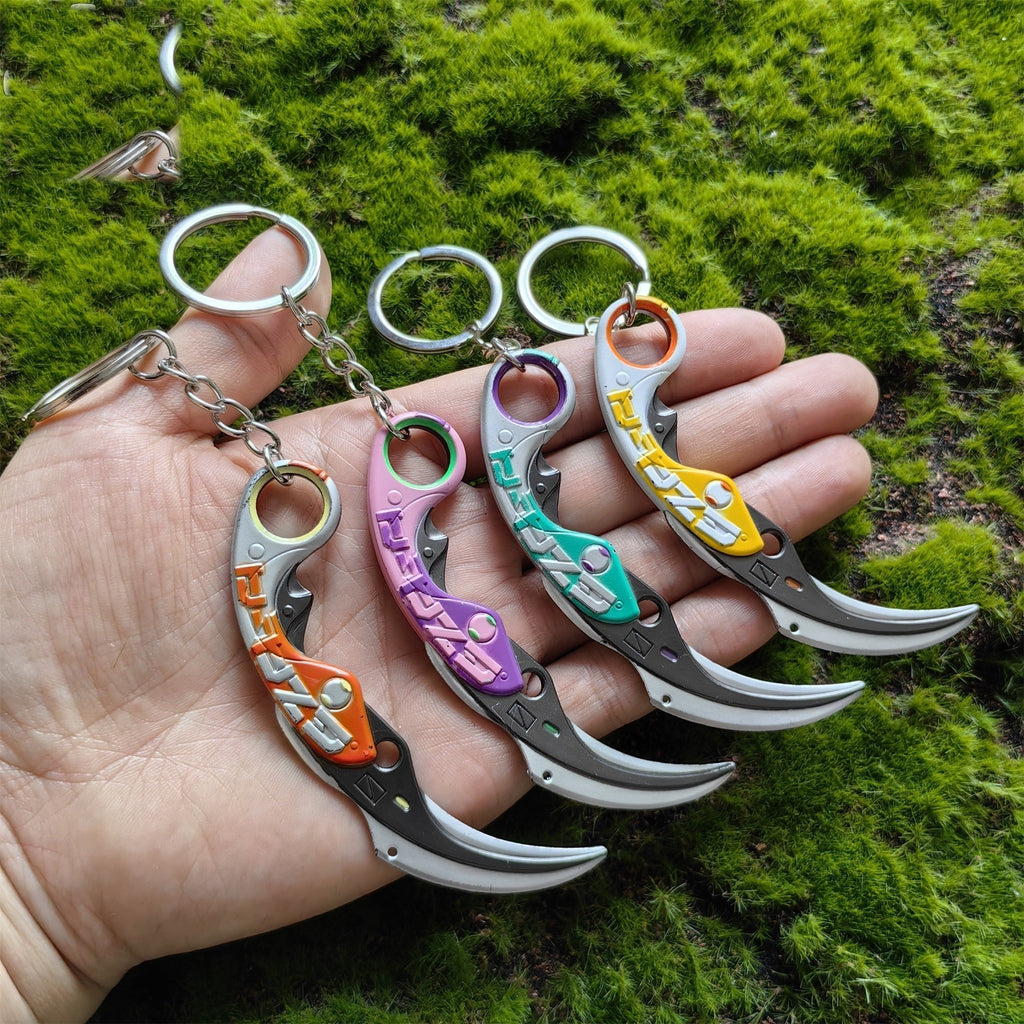 Metal Velocity Karambit Tiny Keychain Pendant