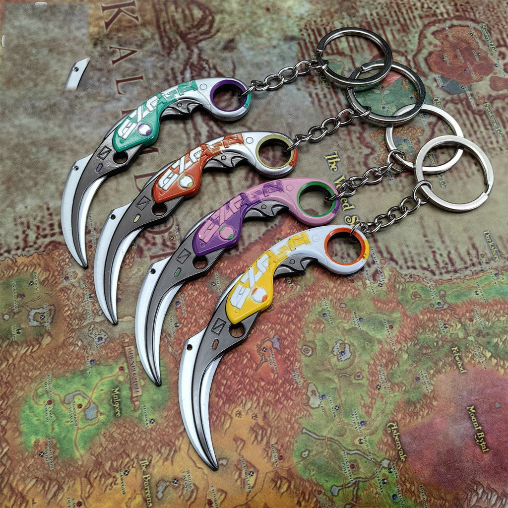 Metal Velocity Karambit Tiny Keychain Pendant