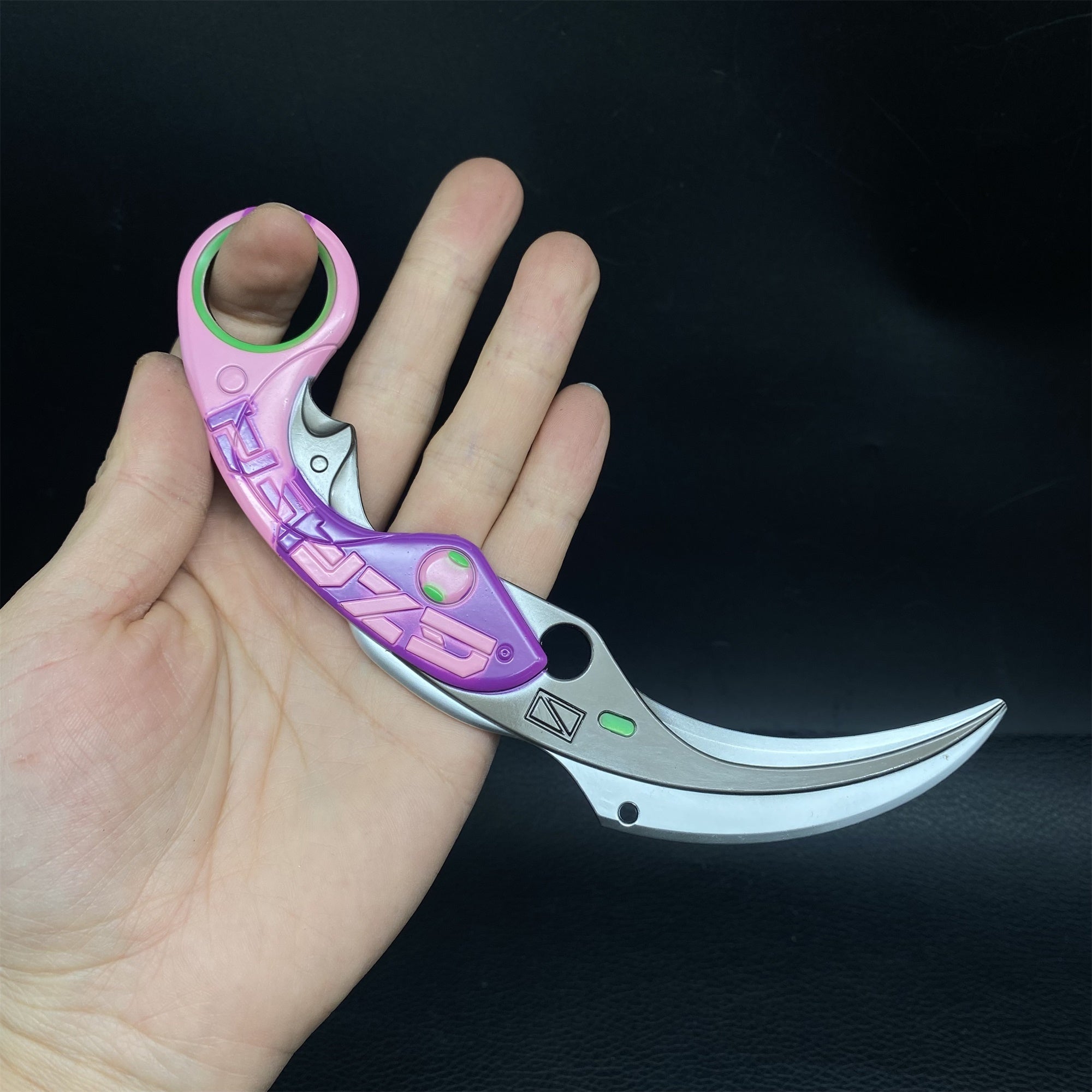Réplique Métal Karambit Velocity – Lame Émoussée (Valorant)