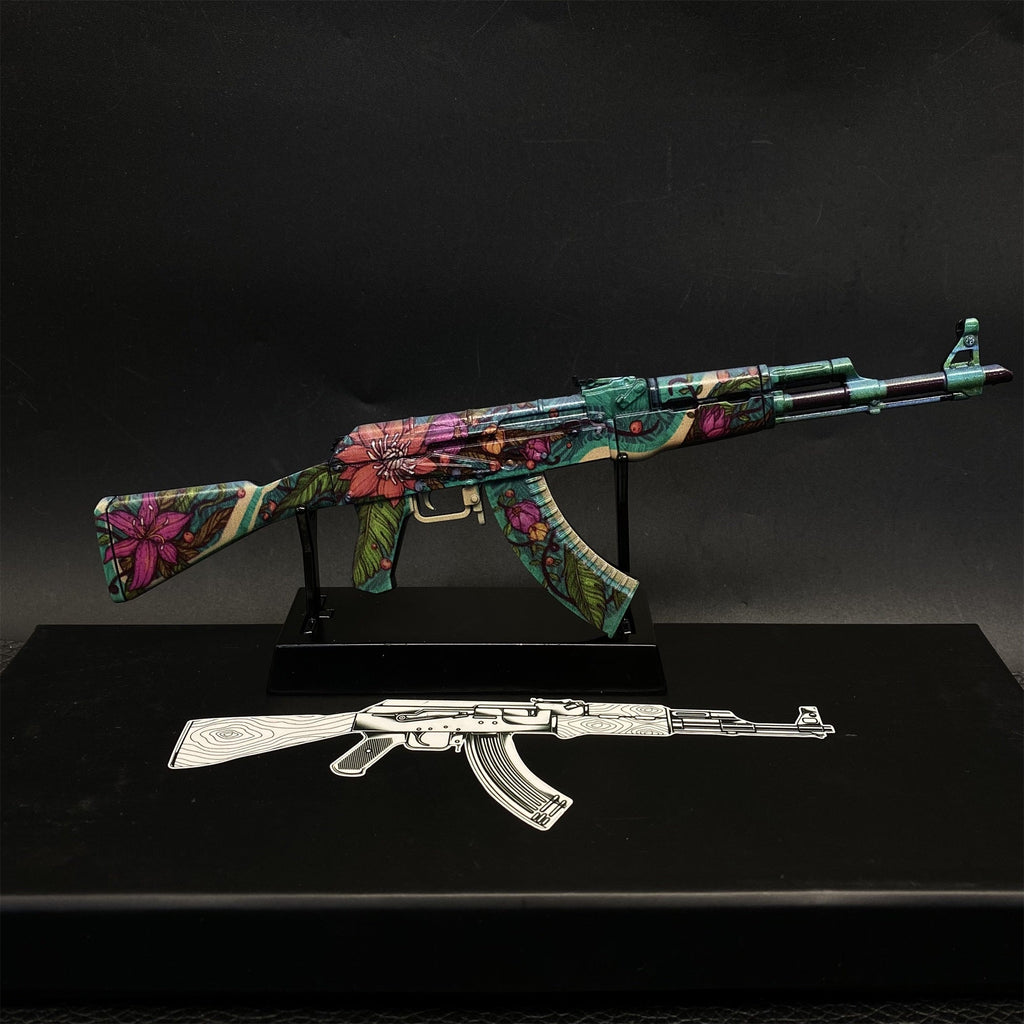 AK47 Wild Lotus Metal Miniature Gun