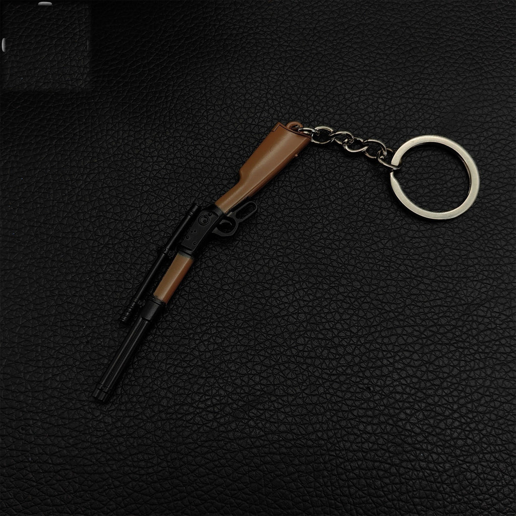 Tiny Winchester 1894 W94 Sniper Rifle Keychain Metal Pendant