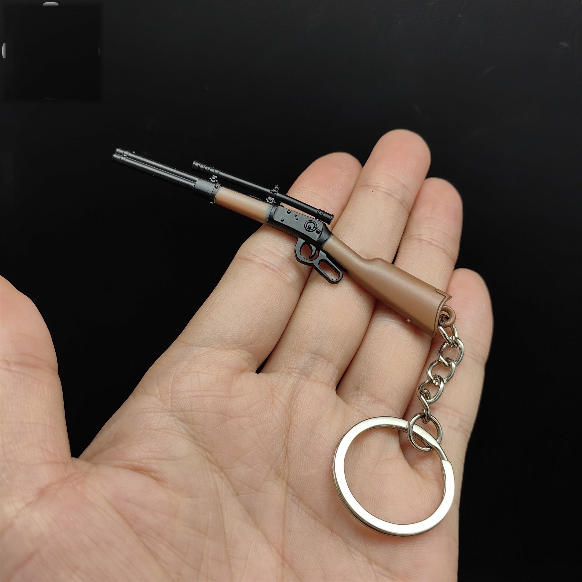 Tiny Winchester 1894 W94 Sniper Rifle Keychain Metal Pendant