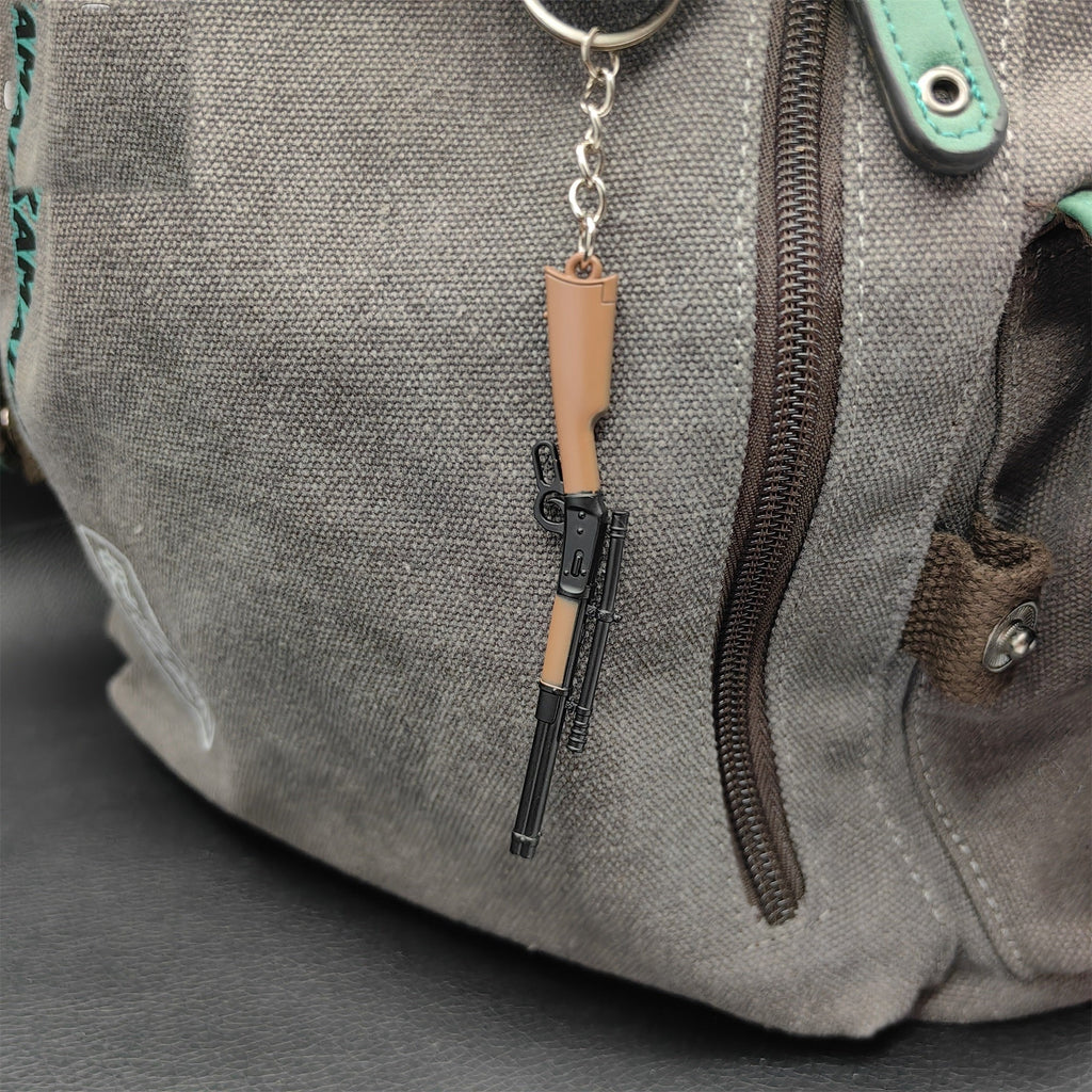 Tiny Winchester 1894 W94 Sniper Rifle Keychain Metal Pendant