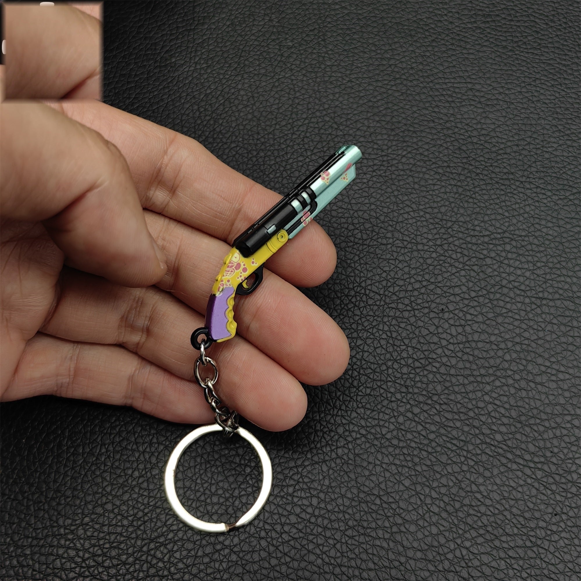 Val Mini Wunderkind Shorty Gun Metal Keychain