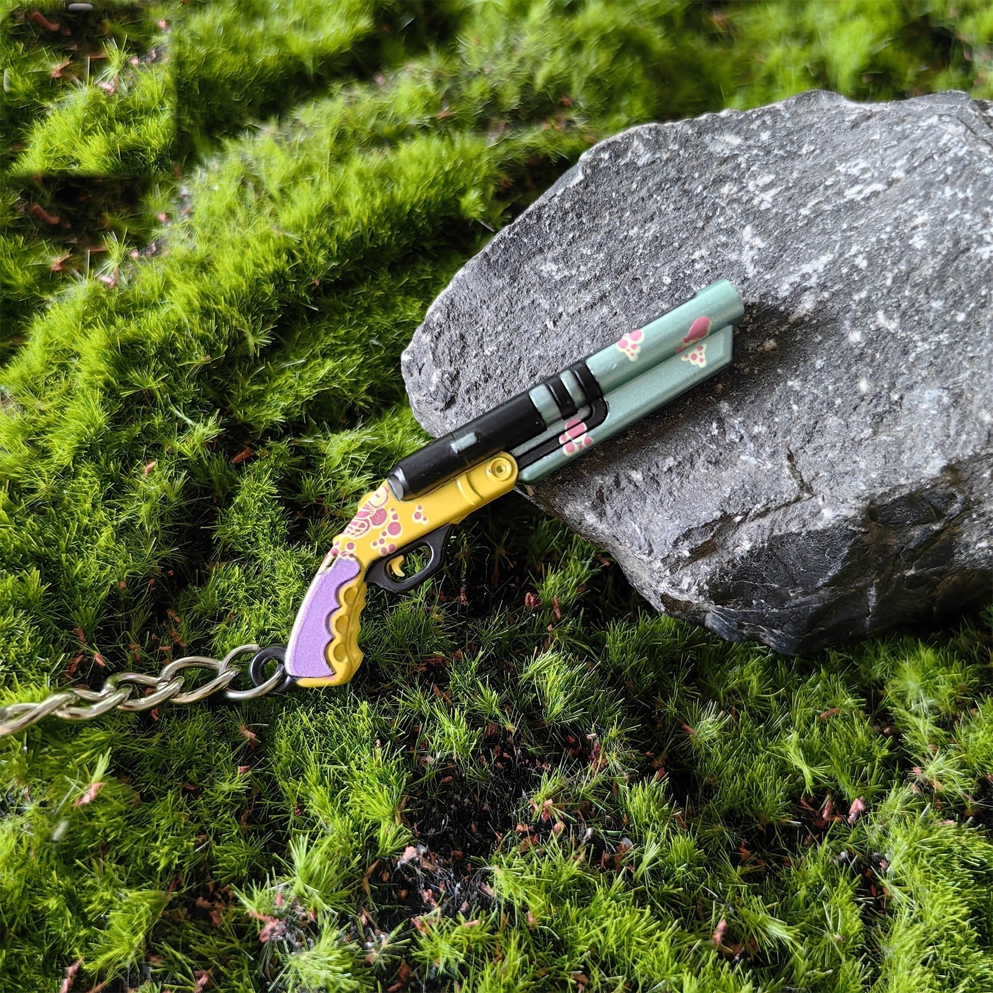 Val Mini Wunderkind Shorty Gun Metal Keychain