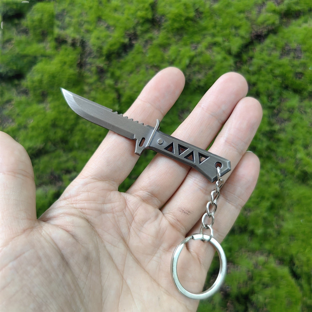 Mini Xenohunter Knife Metal Keychain
