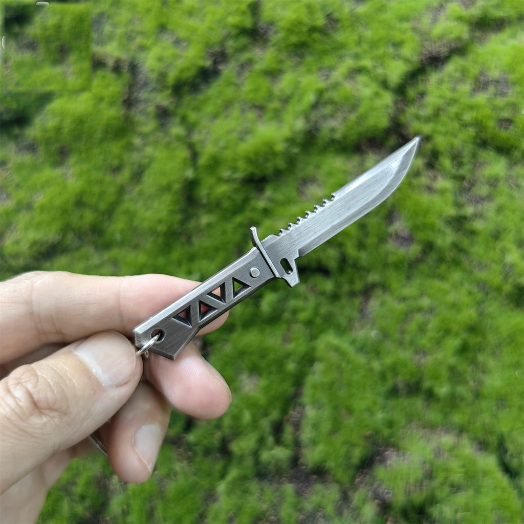 Mini Xenohunter Knife Metal Keychain