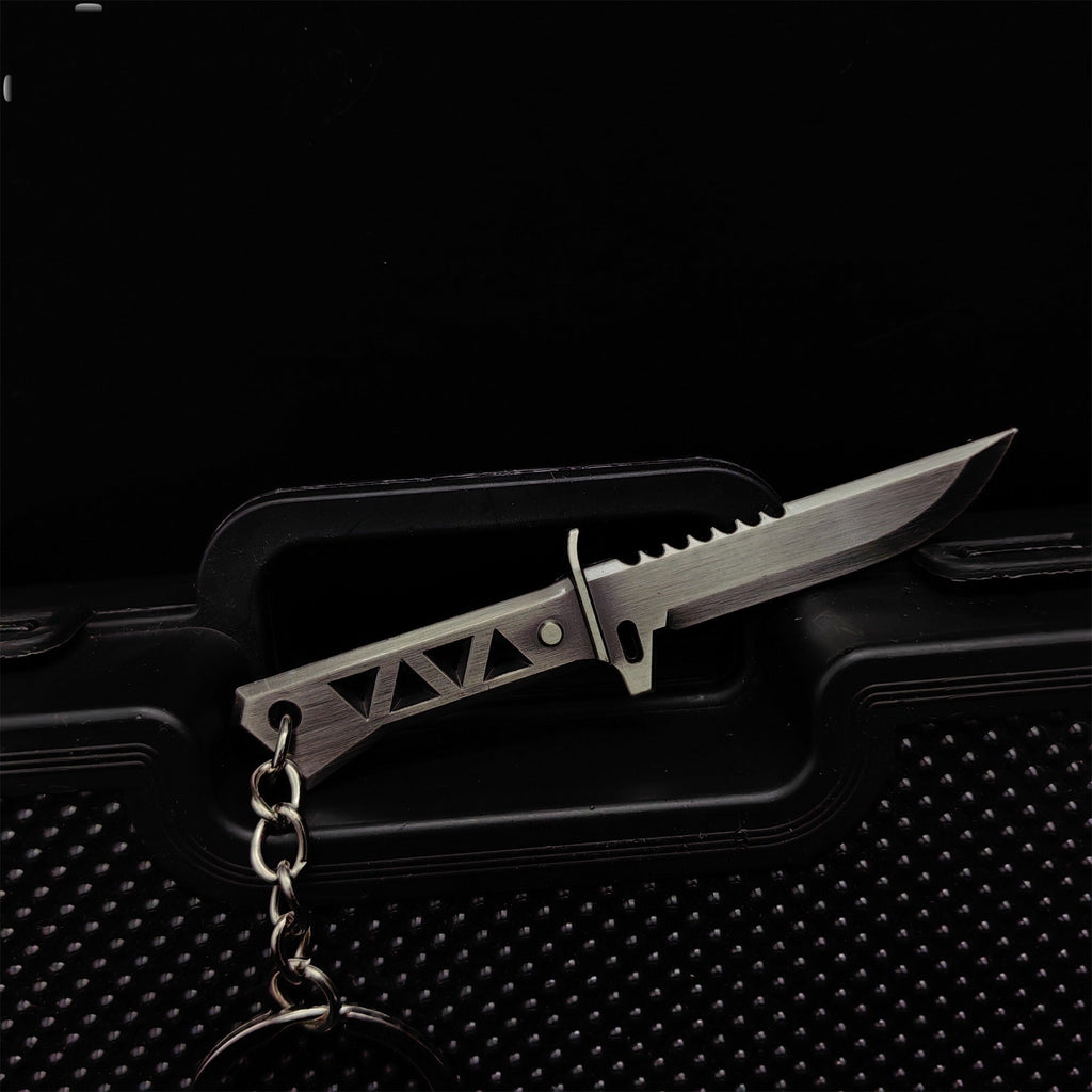 Mini Xenohunter Knife Metal Keychain