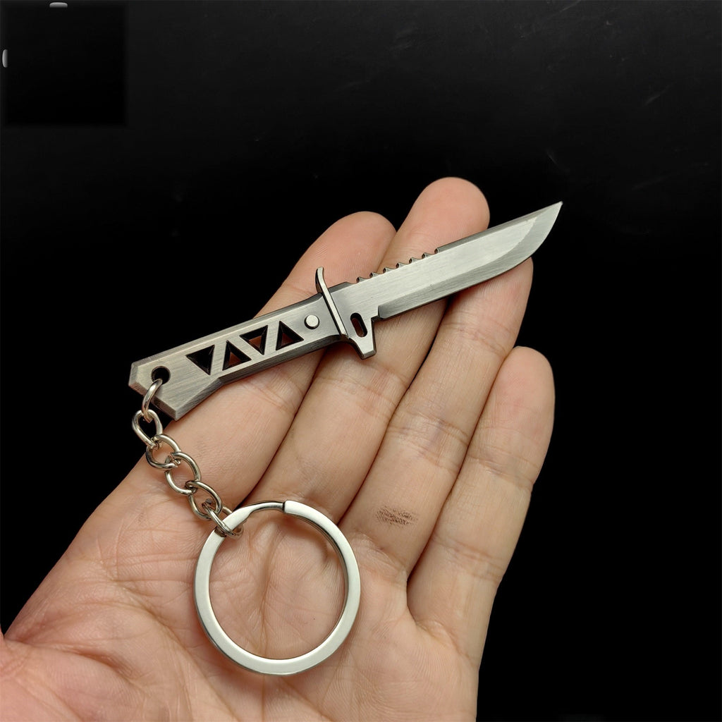 Mini Xenohunter Knife Metal Keychain