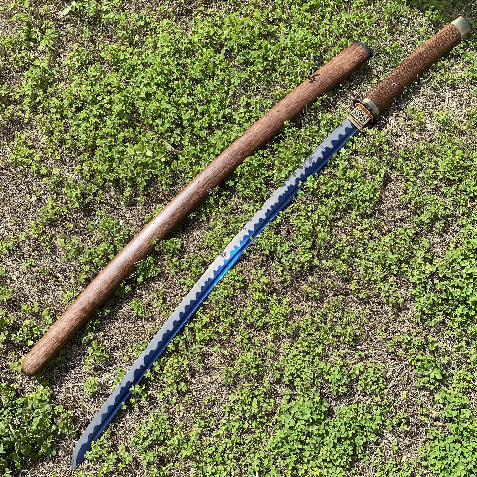 Authentic Japanese Katana Ninja Sword With Rose Wood Sheath