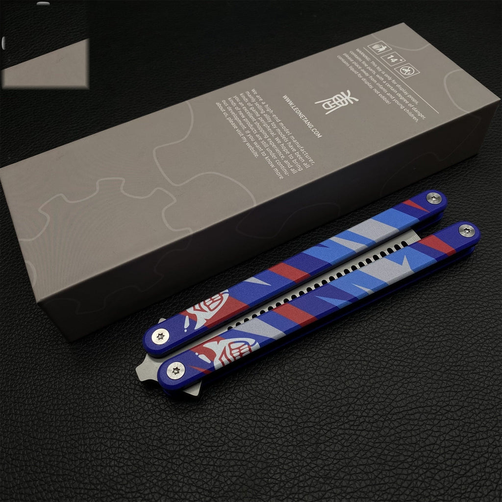 High-End CNC Yoru Comb Aluminum Alloy Handle Yoru Knife Balisong Trainer