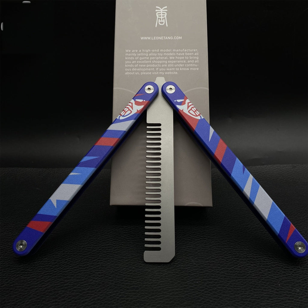 High-End CNC Yoru Comb Aluminum Alloy Handle Yoru Knife Balisong Trainer