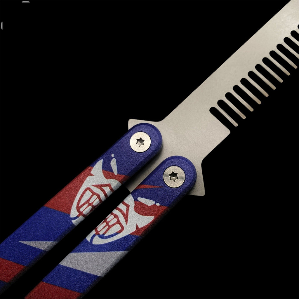 High-End CNC Yoru Comb Aluminum Alloy Handle Yoru Knife Balisong Trainer