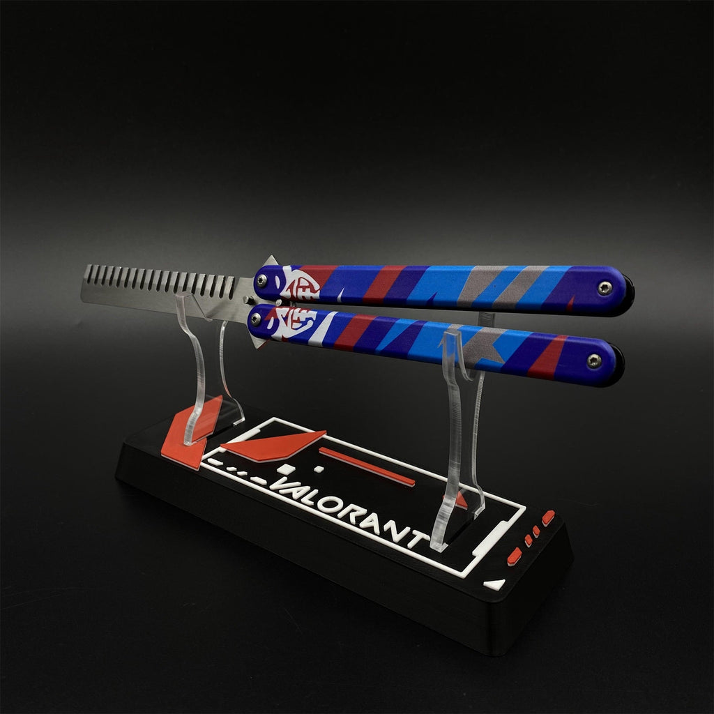 Blunt Blade Stainless Steel Yoru Comb Balisong Butterfly Trainer