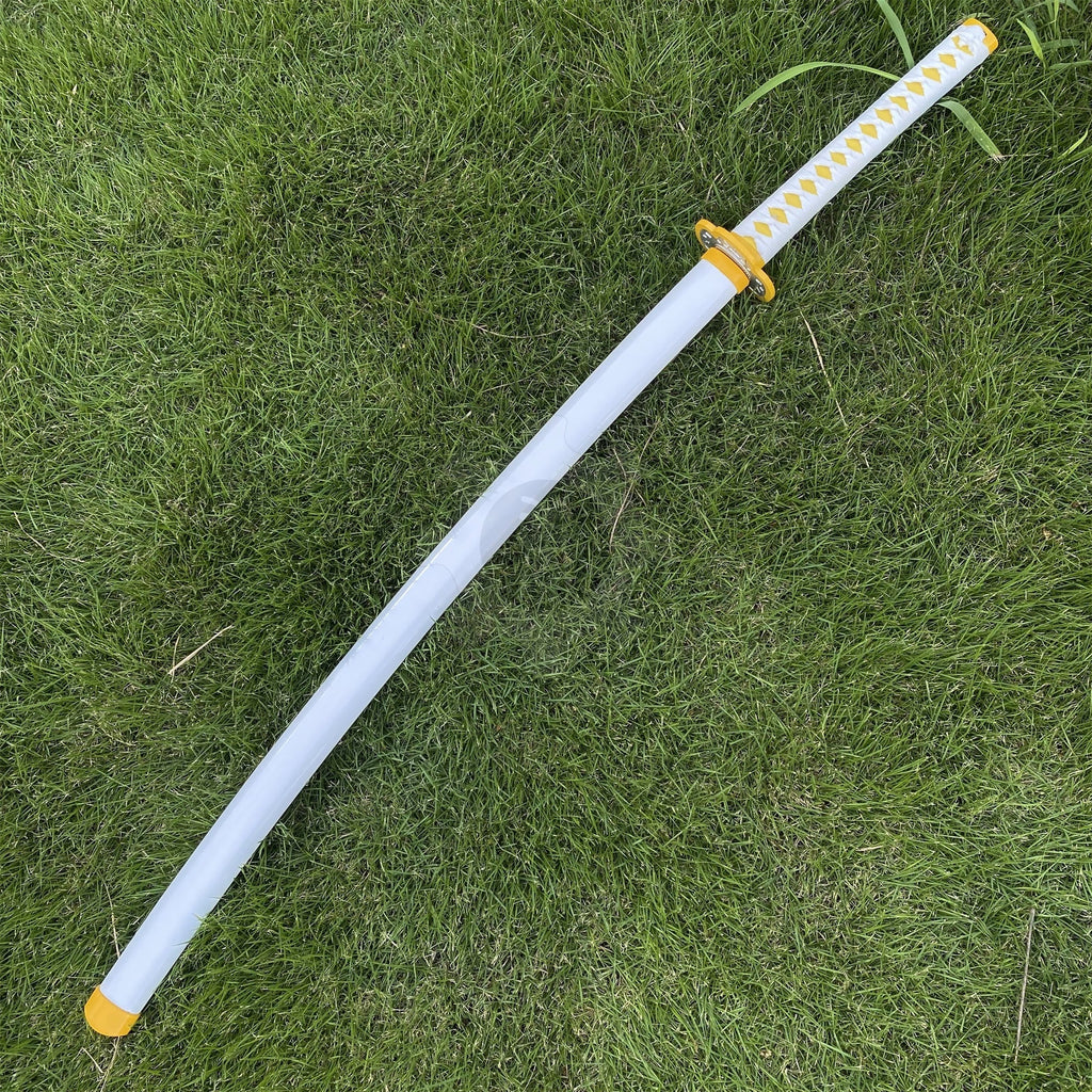 Zenitsu Agatsuma Nichirin Sword Handmade Carbon Steel Katana For Collection