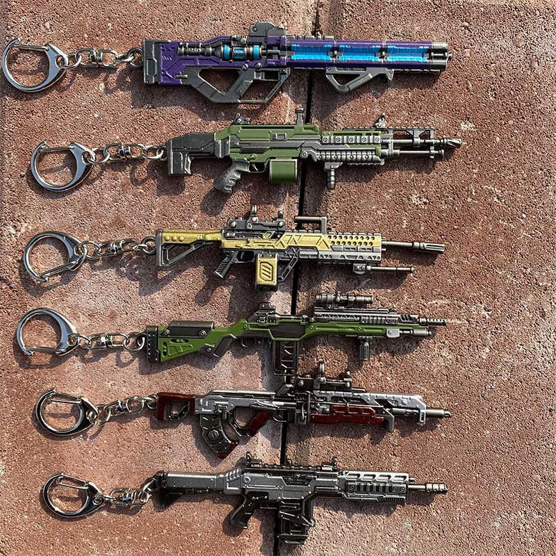 Hot Game Gun Keychain Charms On Sale