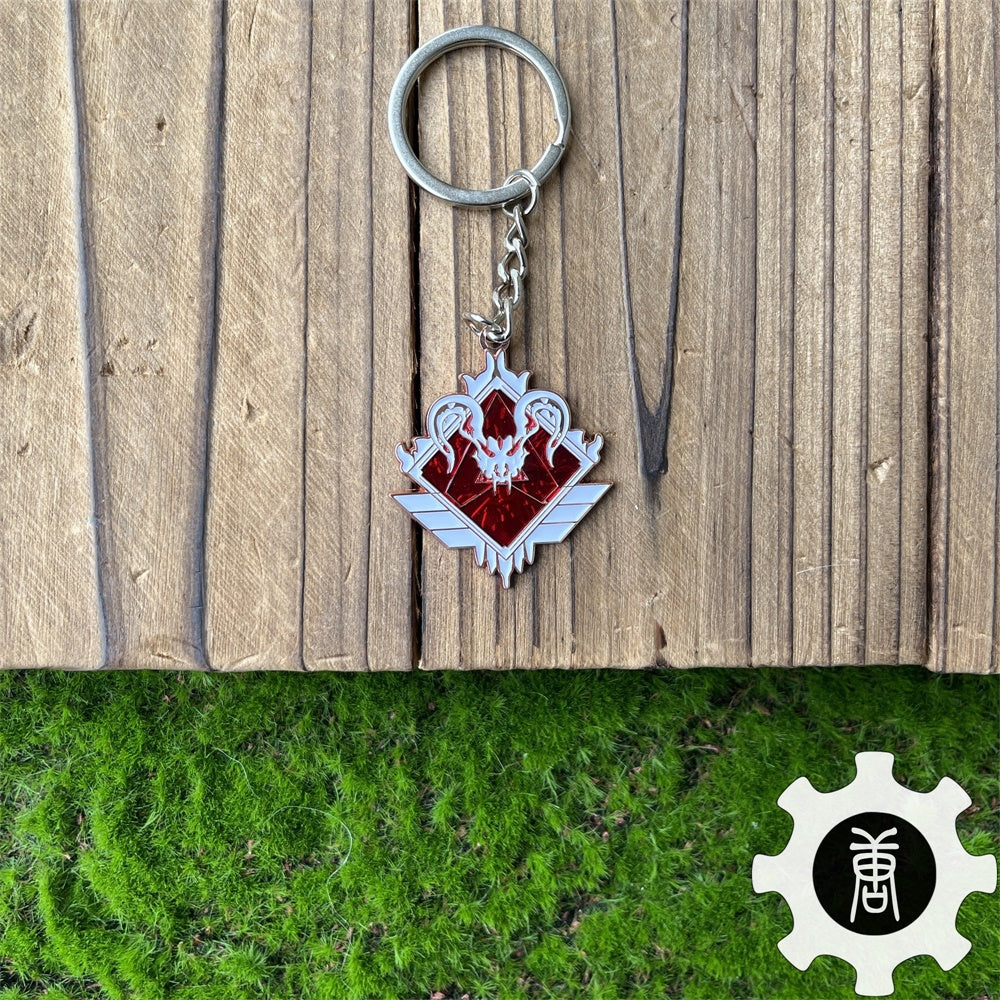Predator Badge Keychain Predator Rank Insignia Pendant