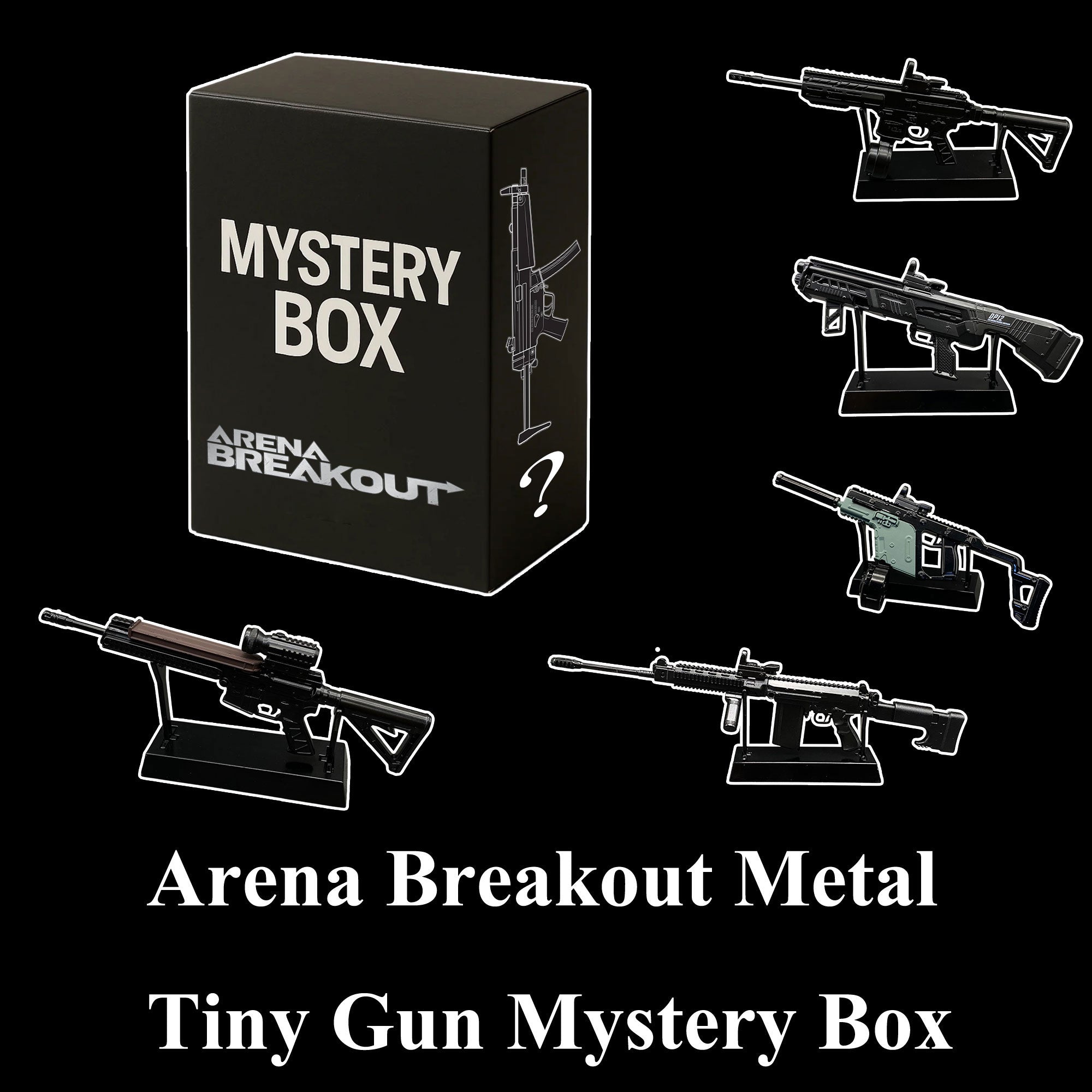 Arena Breakout Mystery Box Metal Tiny Gun Miniature