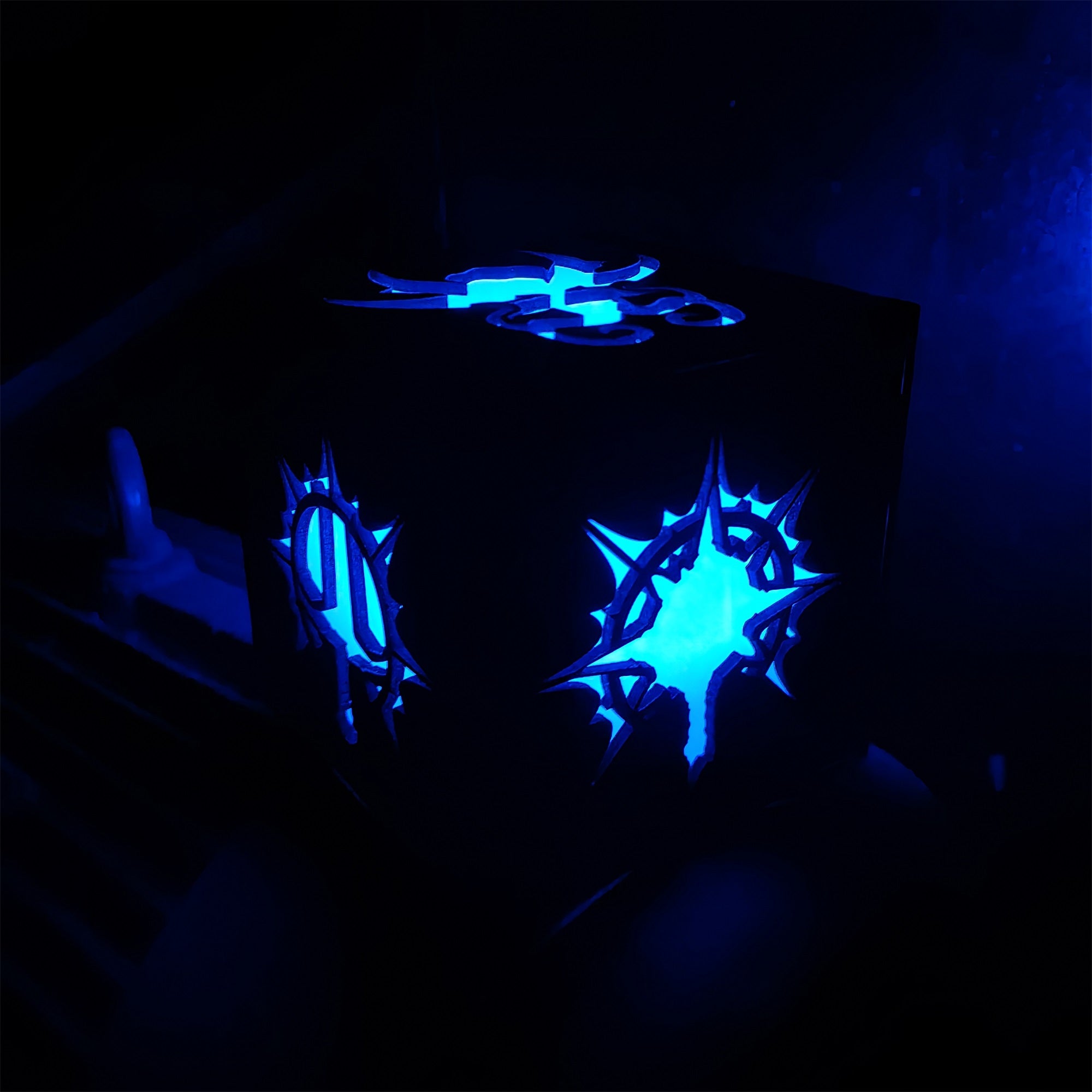 Handmade BG3 Inspired Wood Lamp Night Light