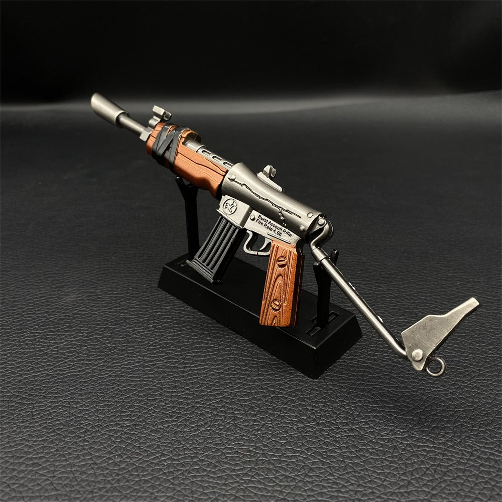 Mini Réplique Métal Fusil d'Assaut à Rafales – 17 cm