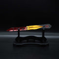 Champion 2022 Butterfly Knife Blunt Blade Balisong Trainer Display Fan Art