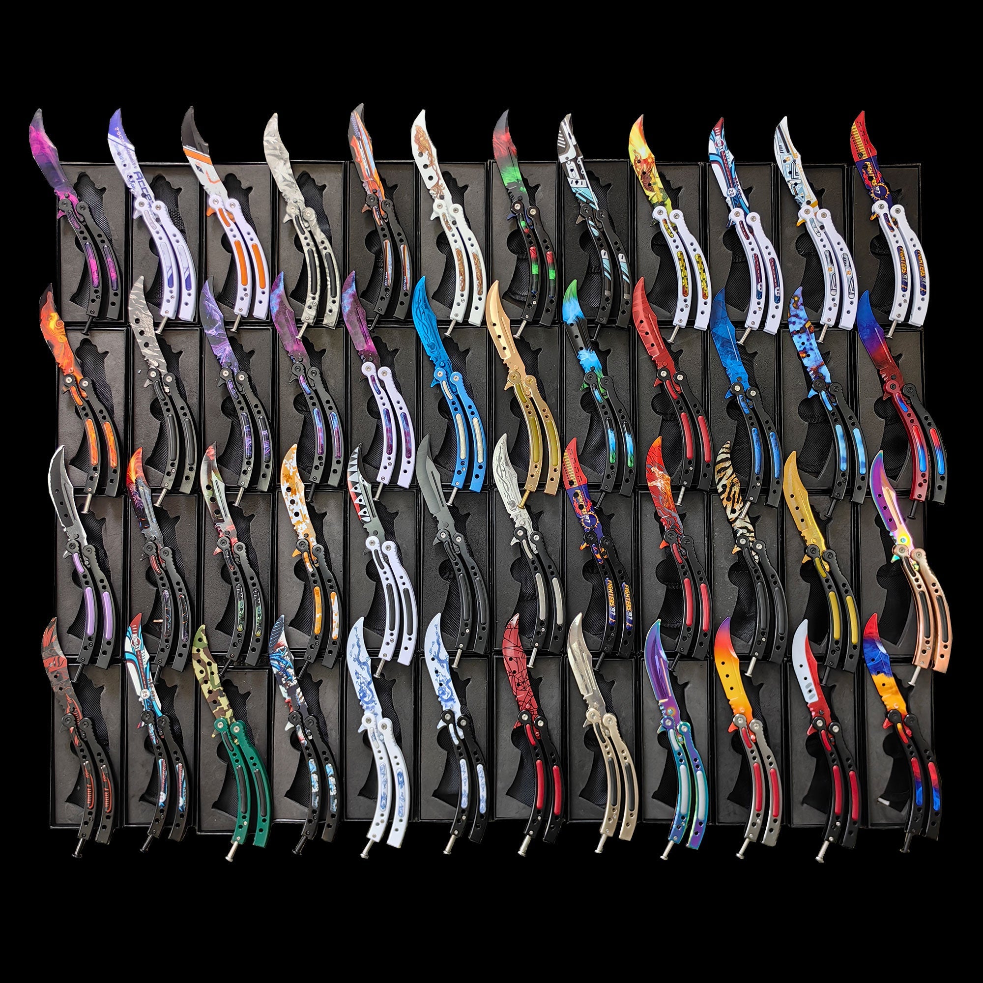 CS Butterfly Knife Balisong Trainers Blunt Blade Mystery Prize