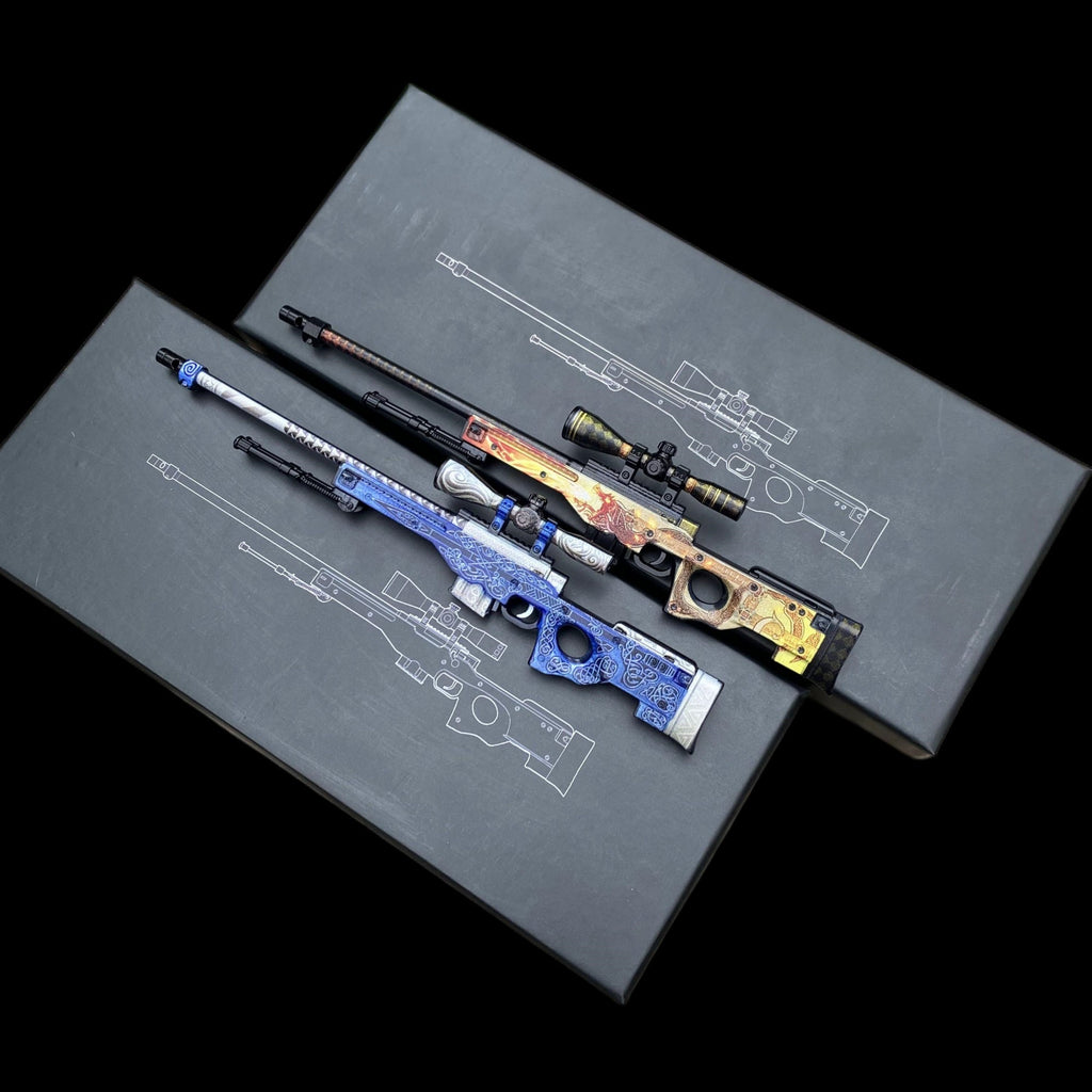 Metal CS Dragon Lore & Gungnir AWP Miniature