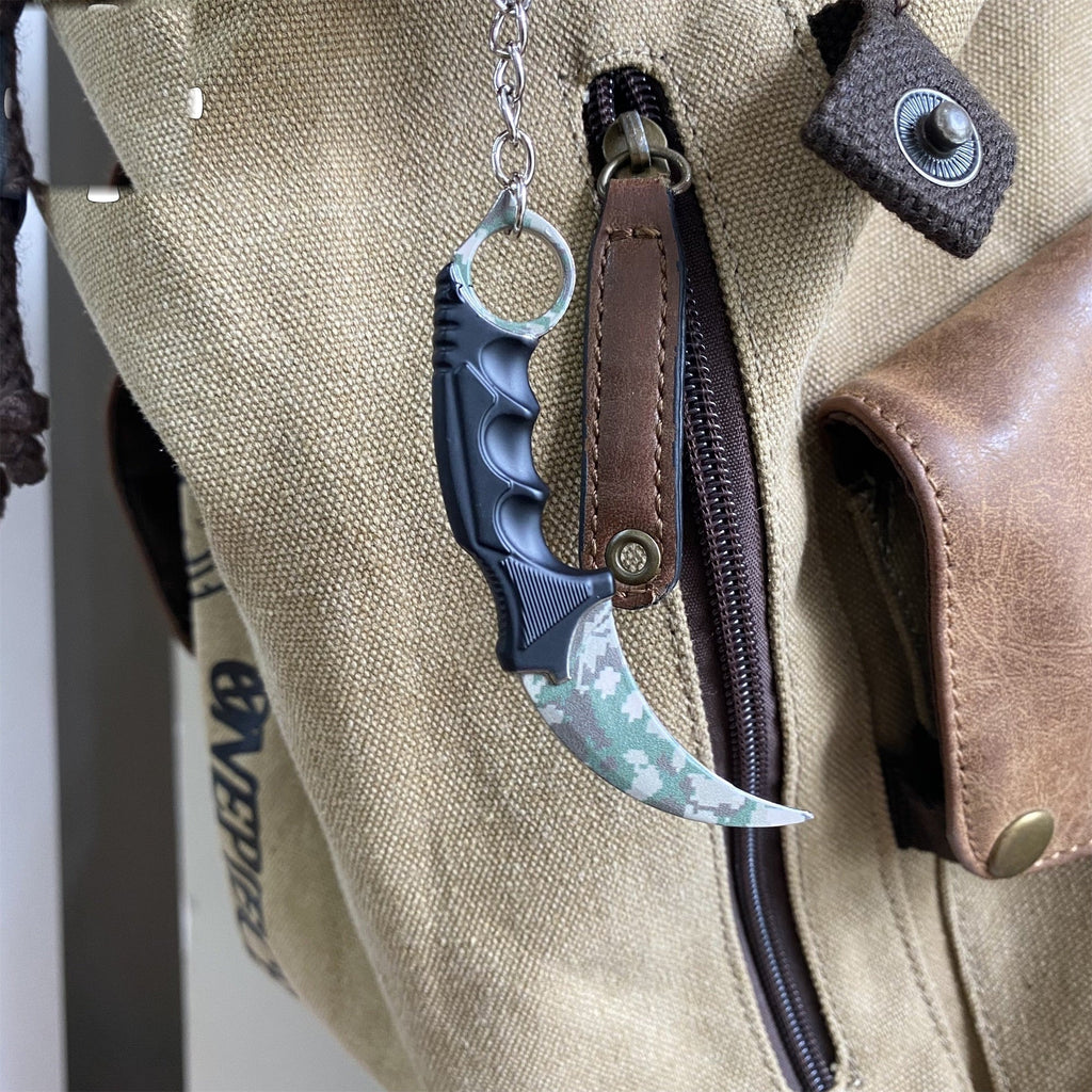 Go Game Mini Karambit Metal Keychain