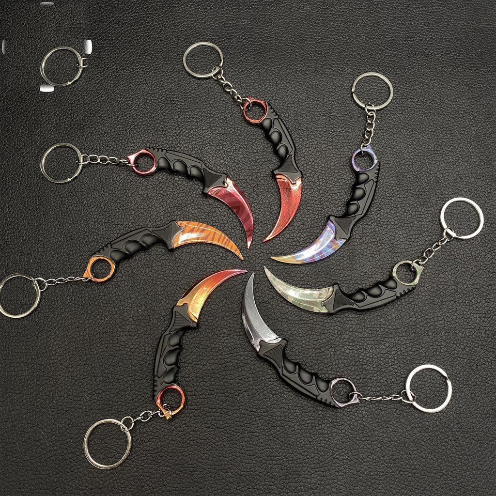 Go Game Mini Karambit Metal Keychain