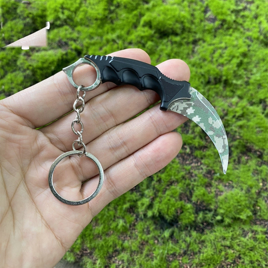 Go Game Mini Karambit Metal Keychain