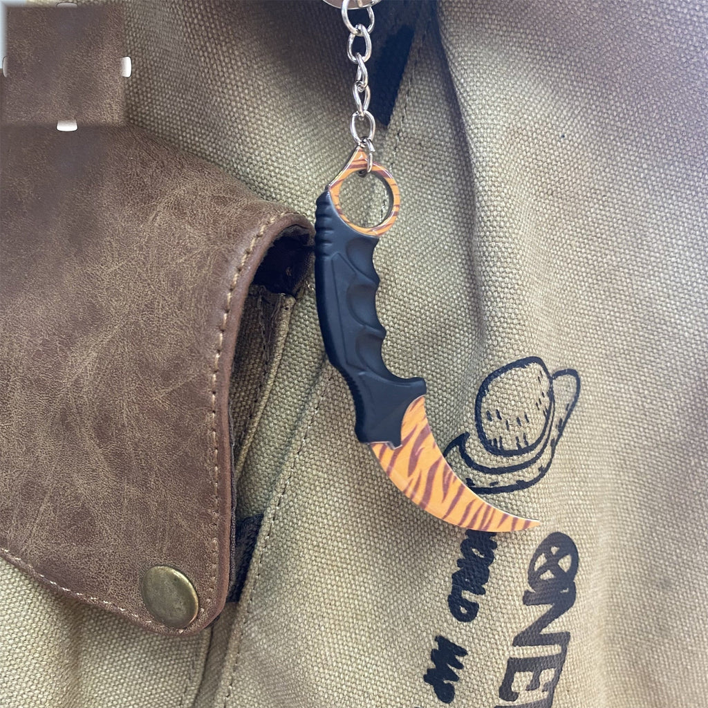 Go Game Mini Karambit Metal Keychain