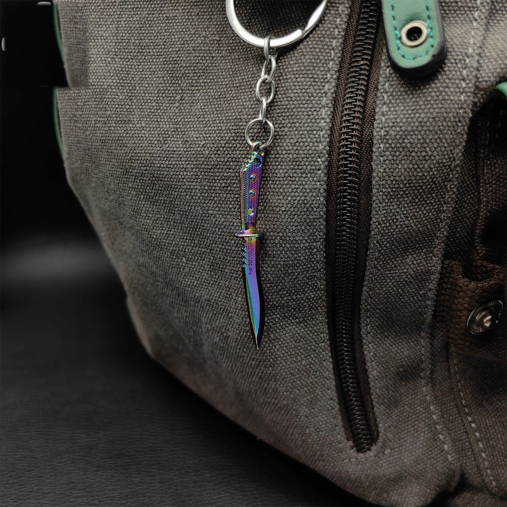 Mini Metal CS Karambit M9 Classical Knife Bowie Knife Keychains