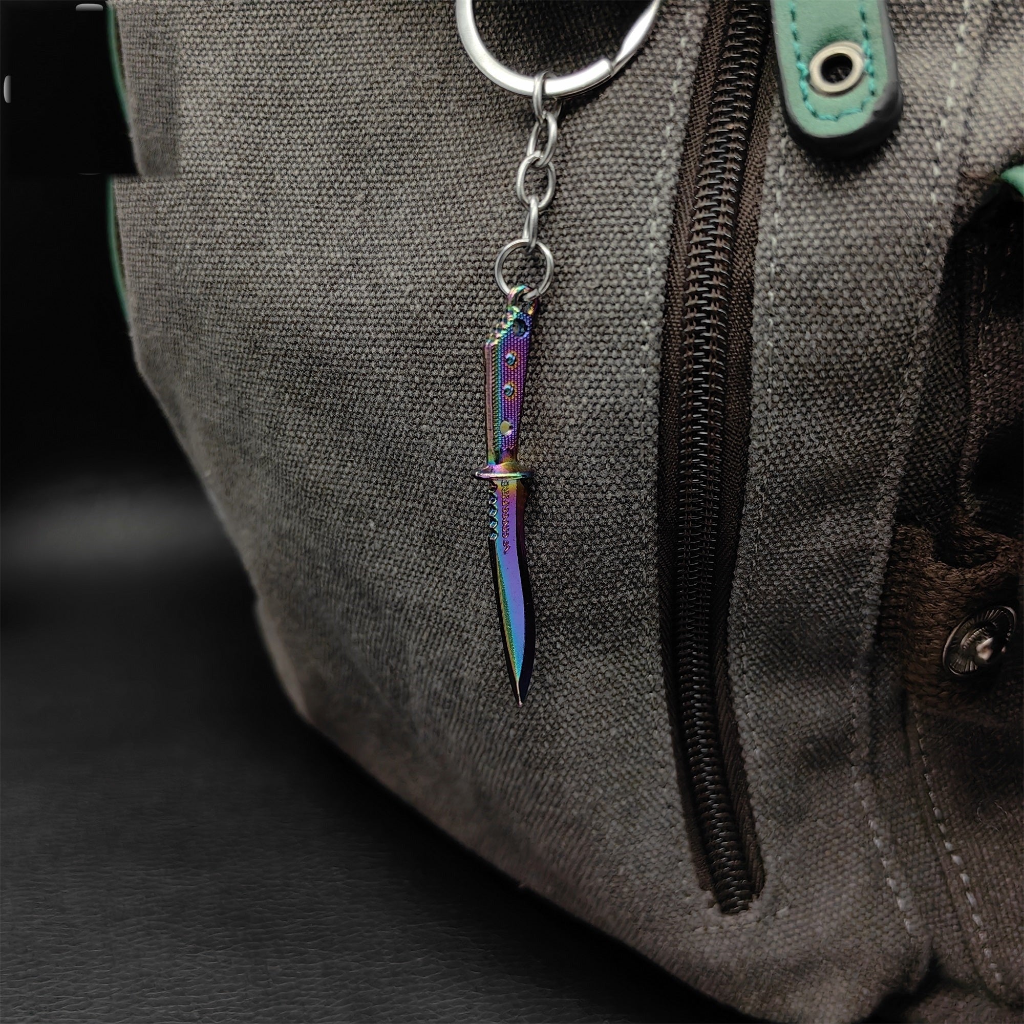 Mini Metal CS Karambit M9 Classical Knife Bowie Knife Keychains