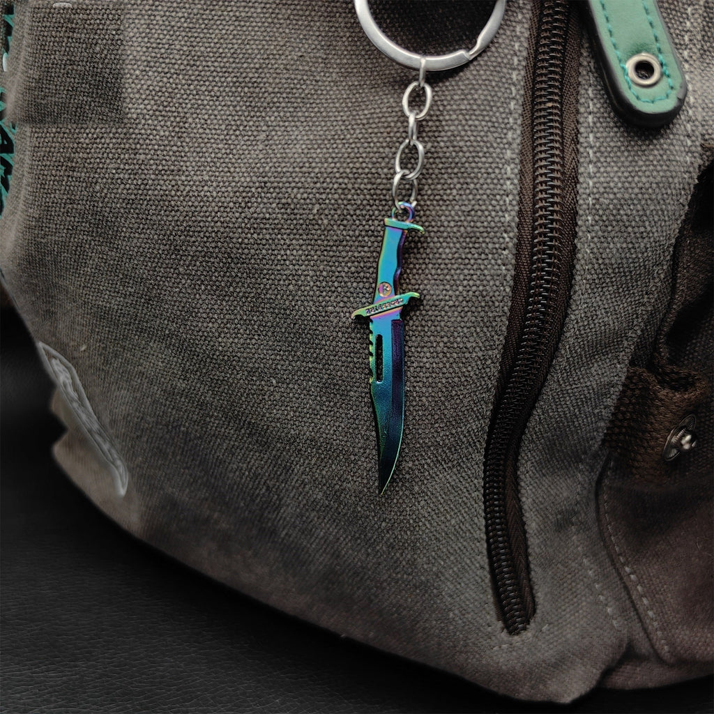Mini Metal CS Karambit M9 Classical Knife Bowie Knife Keychains