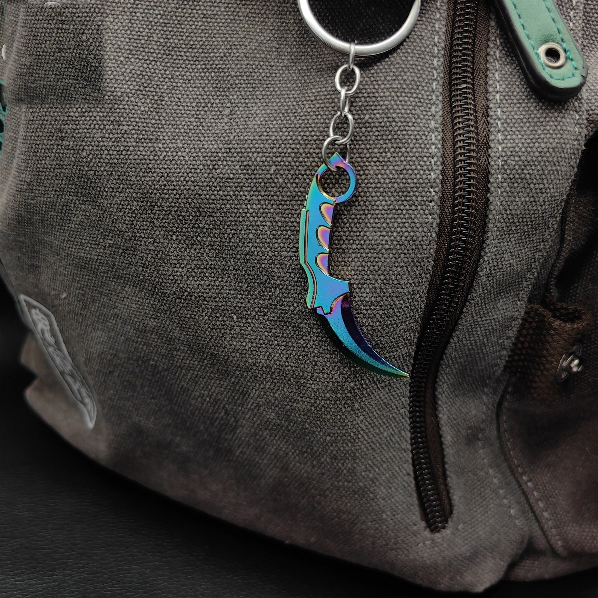 Mini Metal CS Karambit M9 Classical Knife Bowie Knife Keychains