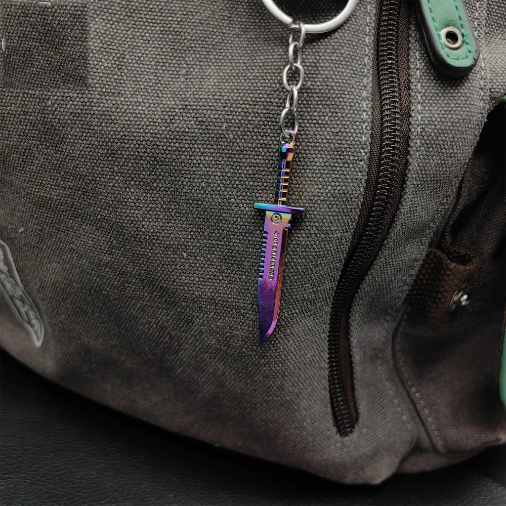 Mini Metal CS Karambit M9 Classical Knife Bowie Knife Keychains