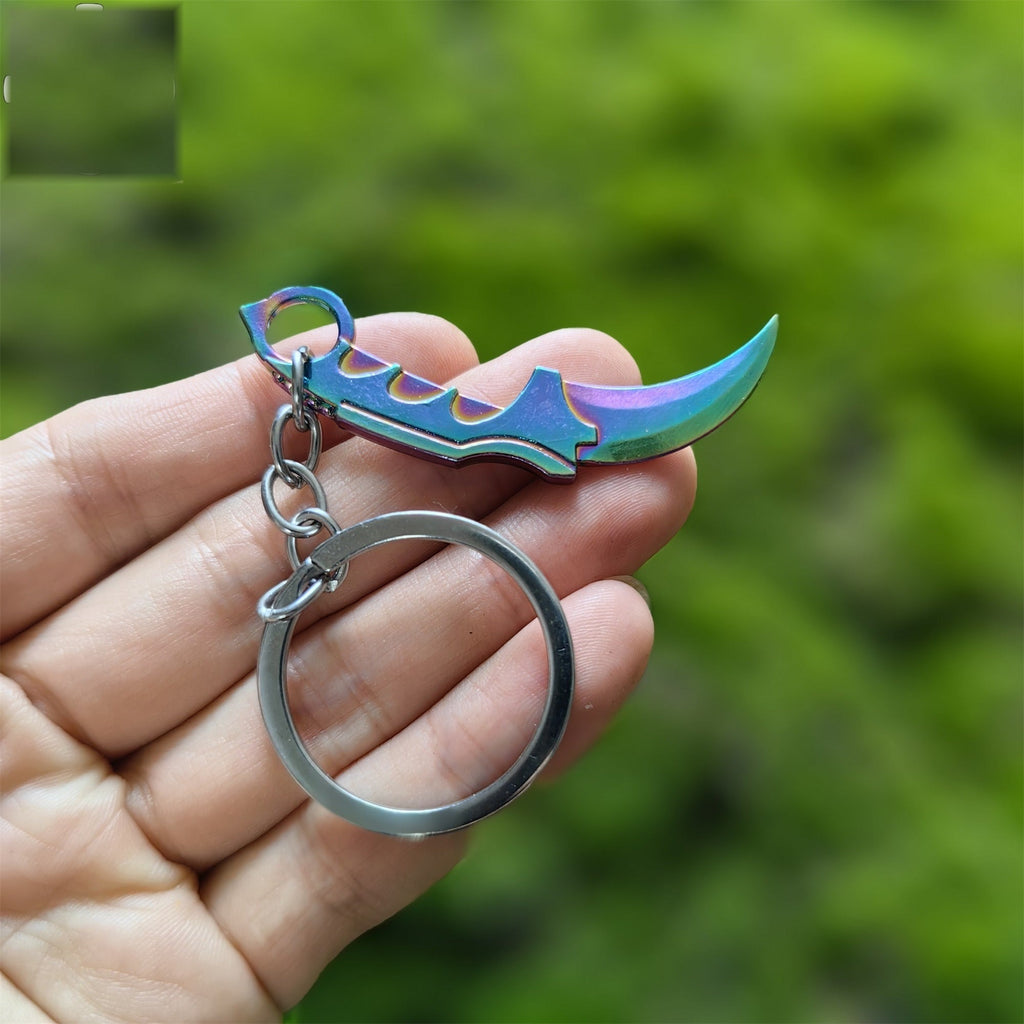 Mini Metal CS Karambit M9 Classical Knife Bowie Knife Keychains