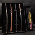 Cyberpunk Style Mini Katanas Jinchu Maru Black Unicorn Byakko Thermal Katana Errata Headhunter Knife 5 in 1 Pack