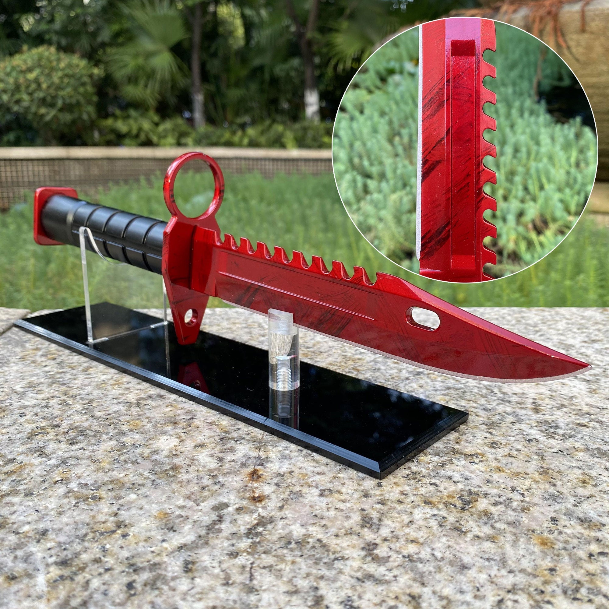 CSGO Full-Size Metal M9 Bayonet Dull Blade Replica 33CM/13"