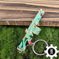 Imperium Skin Gun Weapon Keychain Green Pendant 5 In 1 Pack