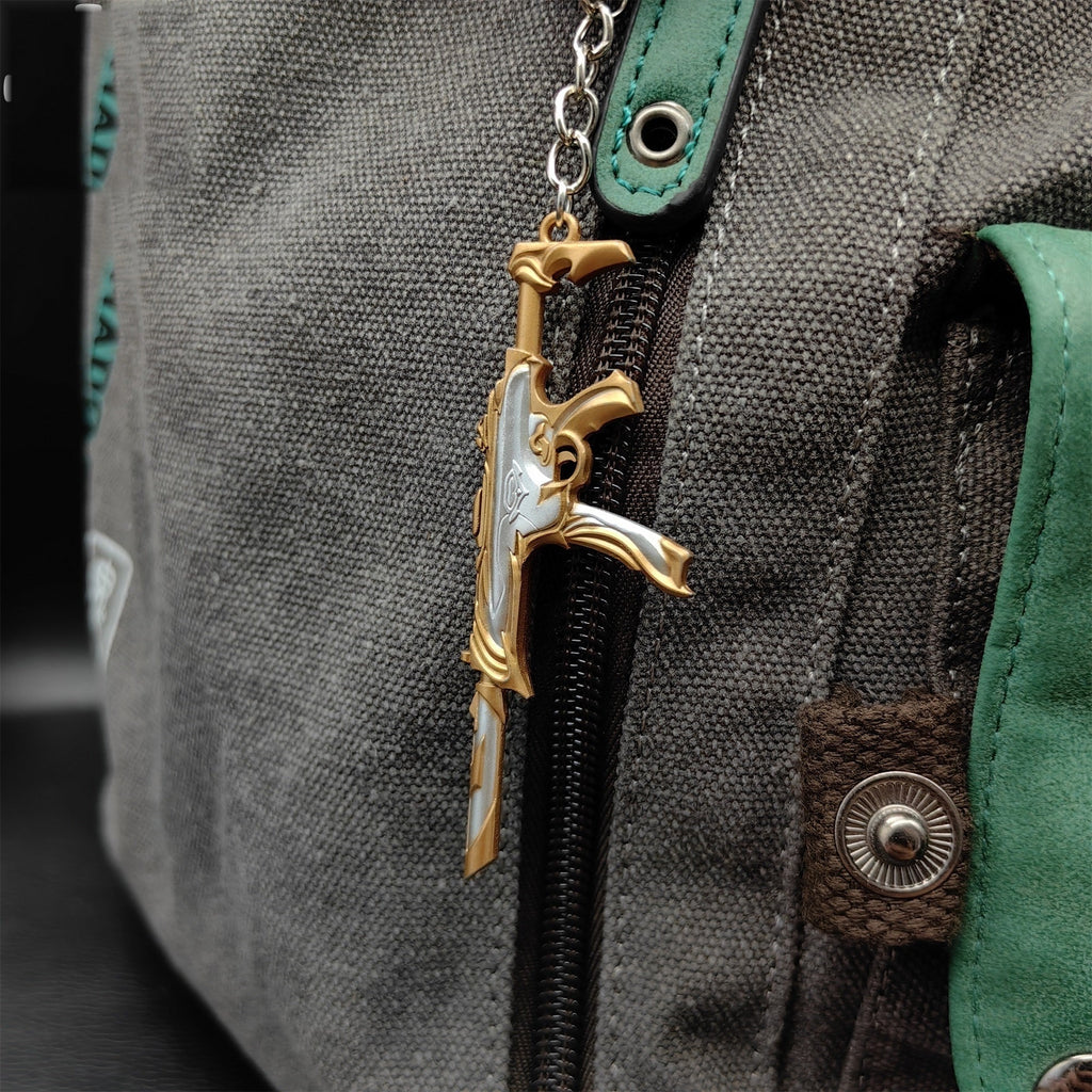 Metal Forsaken Spectre Gun Tiny KeyChain Pendant