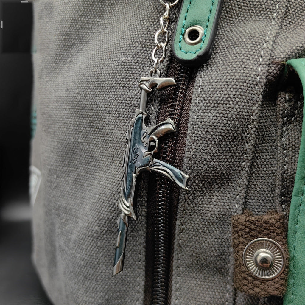 Metal Forsaken Spectre Gun Tiny KeyChain Pendant