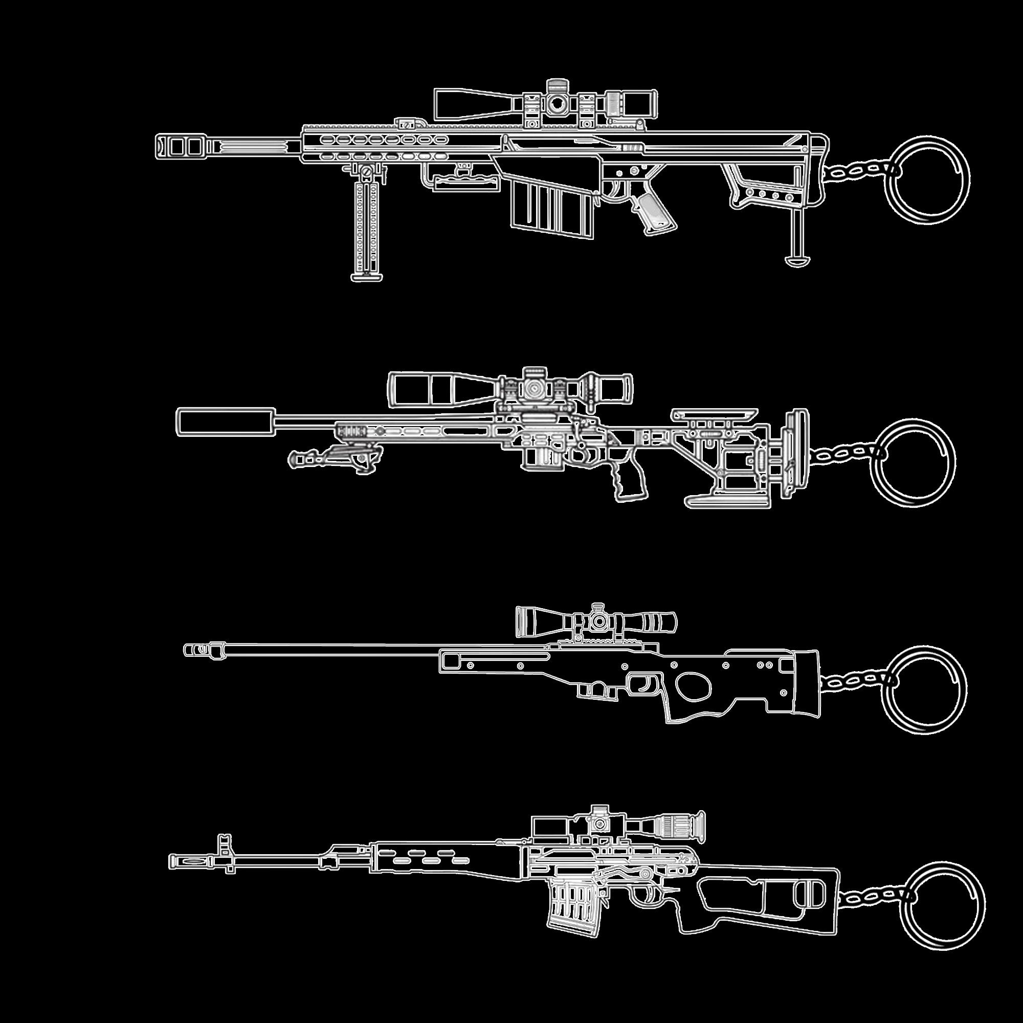 13 in 1 World Famous Sniper Rifle Keychain